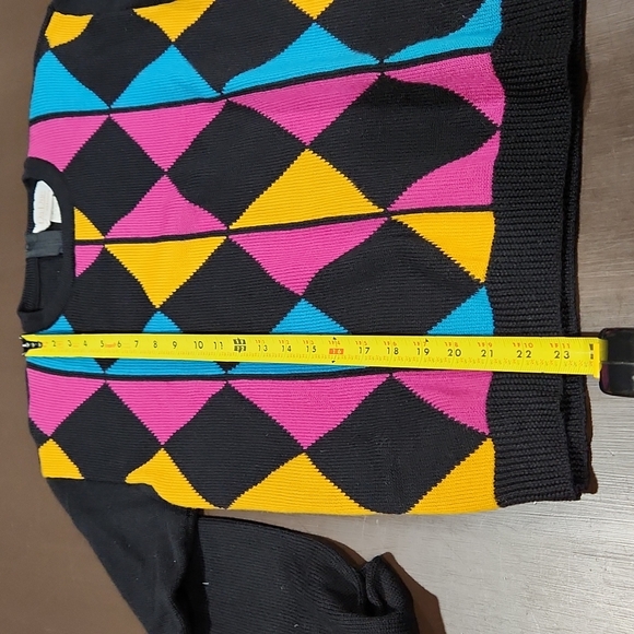 Vintage Da-Rue Diamond Pattern Sweater - Picture 5 of 11